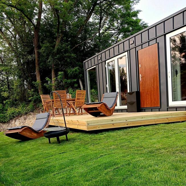 Noclegi nad Wisłą – domki z balią i tarasem – Piotrawin