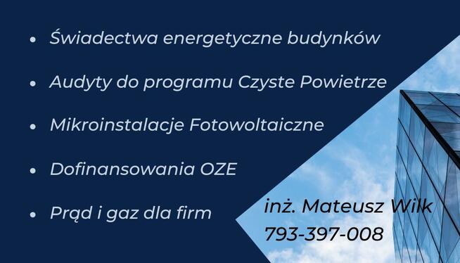 Świadectwo energetyczne