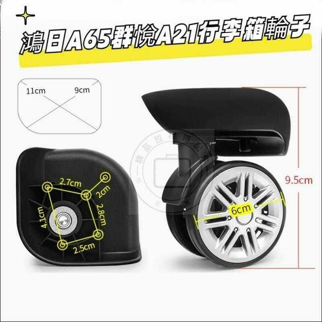 Kółka Obrotowe Koła Skrętne do Walizki Turystycznej podróżna