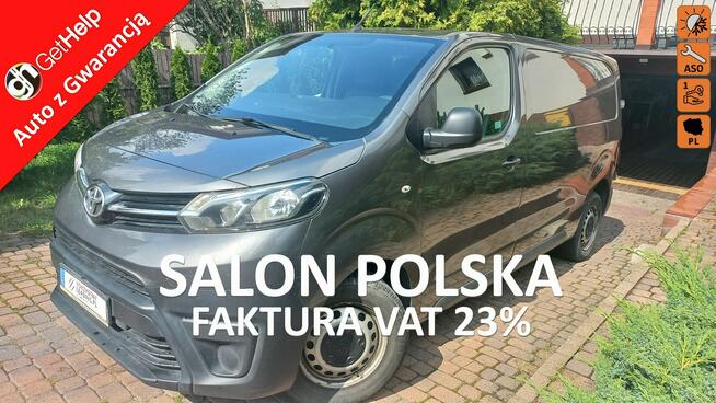 Toyota ProAce Salon Polska FV23% Serwisowany 2.0 D4D Drzwi skrzydełka 1WŁ.Bezwypadk.