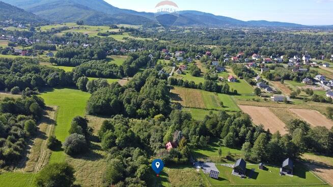 Działka rekreacyjna (1439m2) w Radziechowach