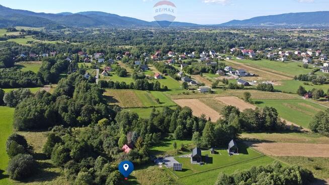 Działka rekreacyjna (1439m2) w Radziechowach