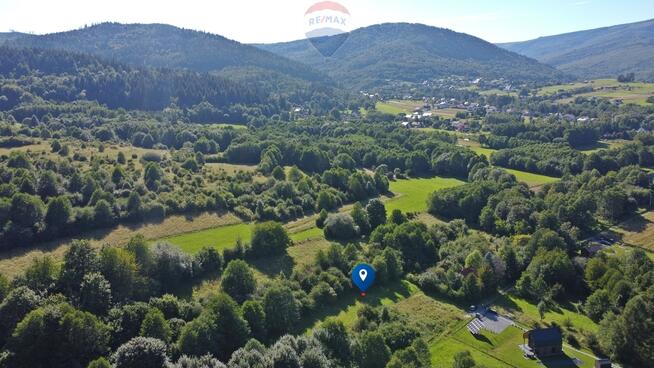 Działka rekreacyjna (1439m2) w Radziechowach