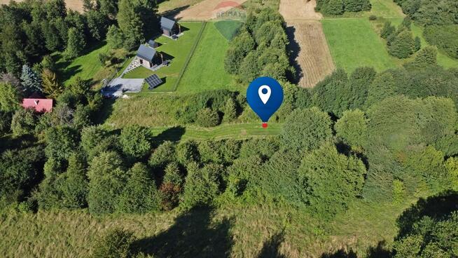 Działka rekreacyjna (1439m2) w Radziechowach