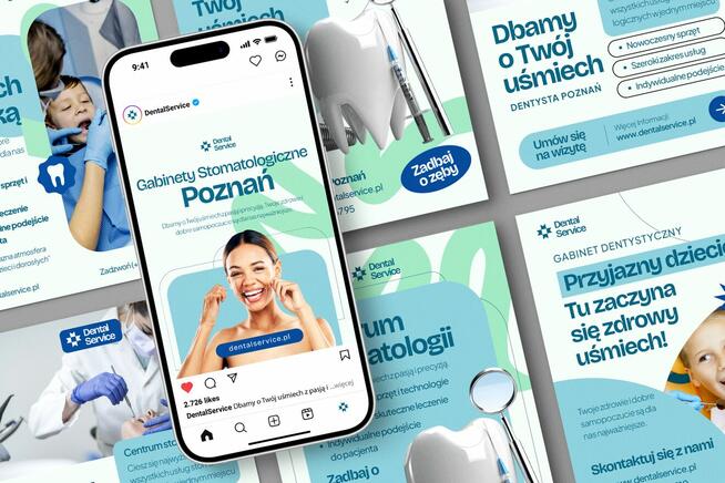 6 dedykowanych grafik dla gabinetu stomatologicznego