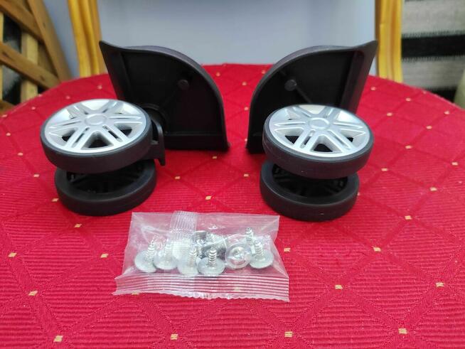 Kółka Obrotowe Koła Skrętne do Walizki Turystycznej podróżna