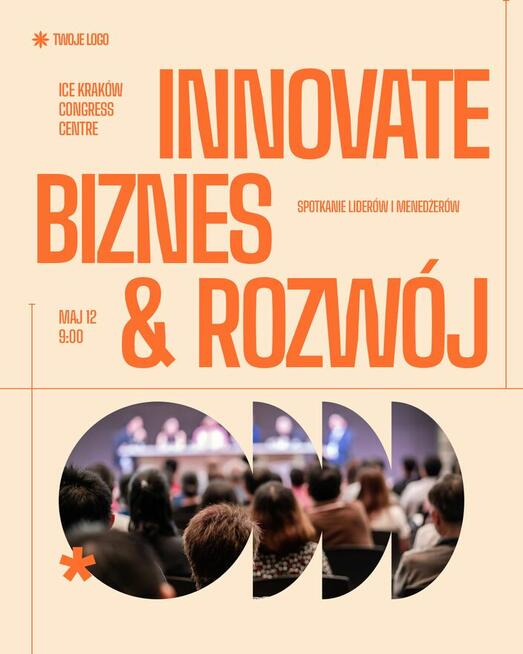 Pakiet 6 grafik promujących wydarzenie lub konferencję bizne