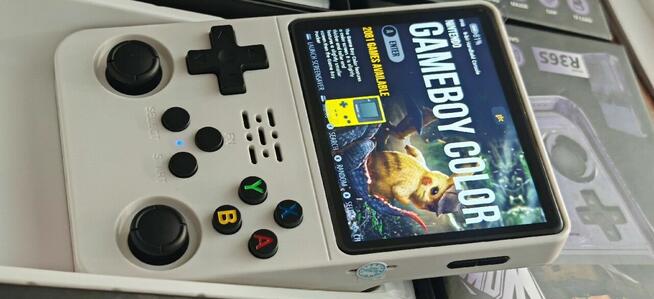 R36S 64GB Konsola retro biała PSP PSX GBA ArkOS 2.0 100%