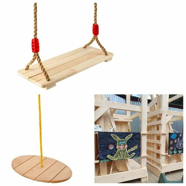 Plac zabaw LENA–huśtawka, tablica kredowa DOSTAWA CAŁA PL