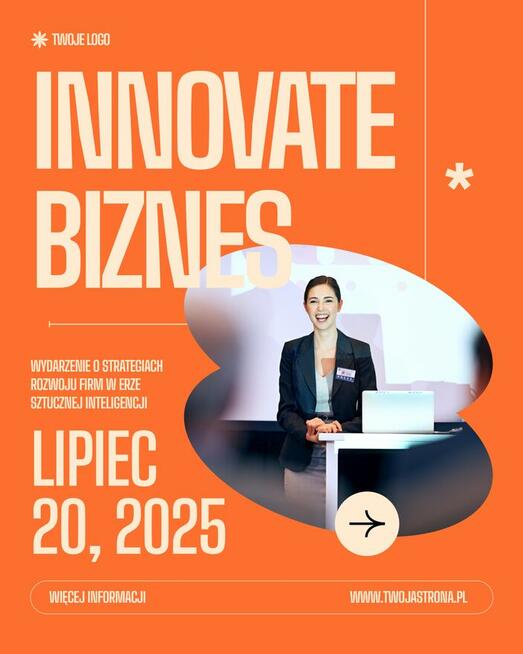 Pakiet 6 grafik promujących wydarzenie lub konferencję bizne