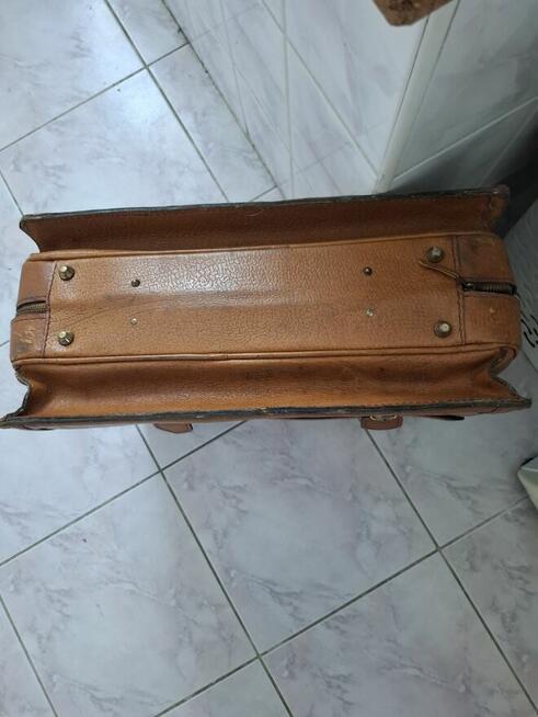 Skórzana teczka męska w stylu vintage