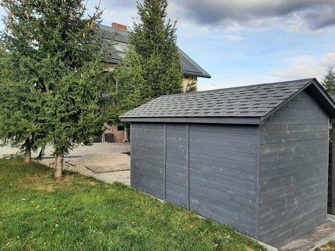 Domek na narzędzia PIOTR. Schowek drewniany do ogrodu. Monta