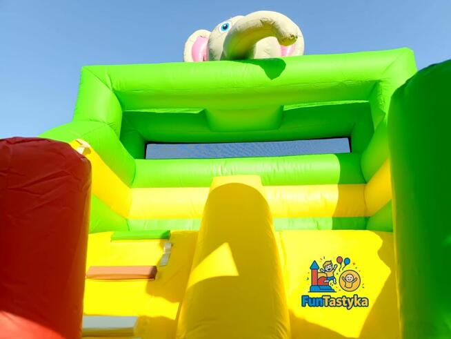 Dmuchańce Grudziądz FunTastyka zjeżdżalnia w ogrodzie