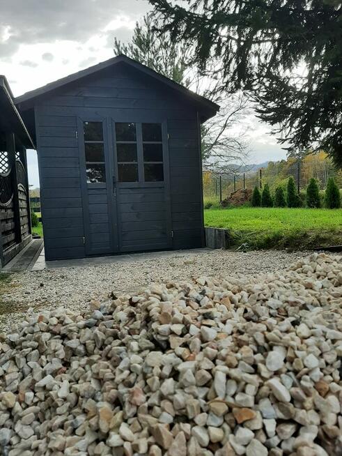 Domek na narzędzia PIOTR. Schowek drewniany do ogrodu. Monta