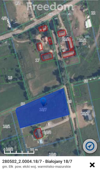 Działka rolno budowlana 3345 m2.