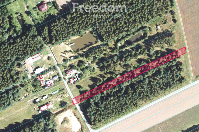 Działka 1989 m2 w Zalutyniu w gminie Piszczac