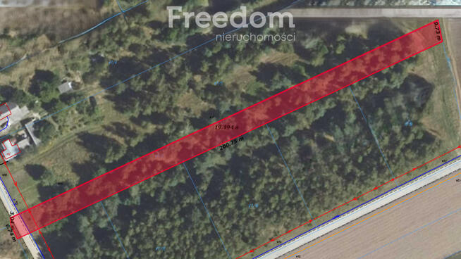 Działka 1989 m2 w Zalutyniu w gminie Piszczac