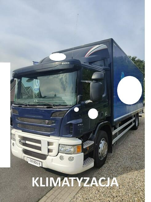 Scania P 250 Euro 6 kontener 19 palet winda klapa poduszki sprowadzony