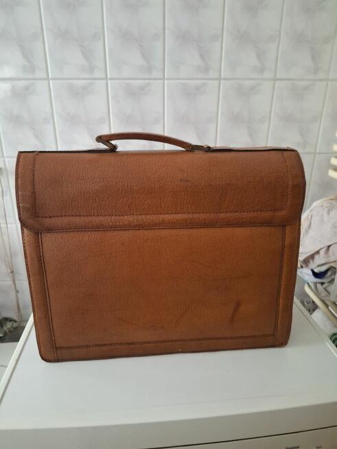 Skórzana teczka męska w stylu vintage