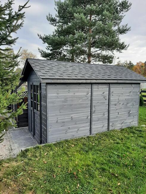 Domek na narzędzia PIOTR. Schowek drewniany do ogrodu. Monta