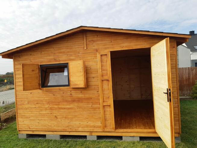 Drewniany domek KUBA na narzędzia. Schowek. Montaż i dowóz.