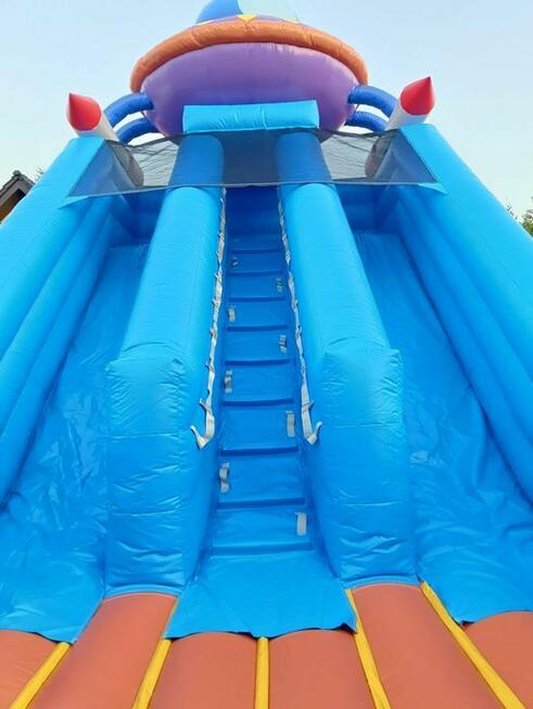 Dmuchańce Grudziądz FunTastyka zjeżdżalnia w ogrodzie