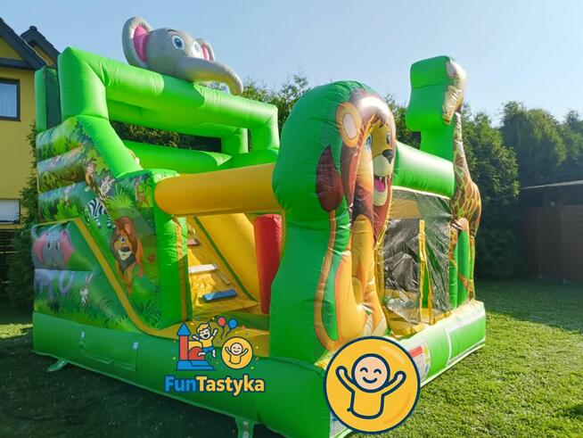 Dmuchańce Grudziądz zabawa w ogrodzie zjeżdżalnia