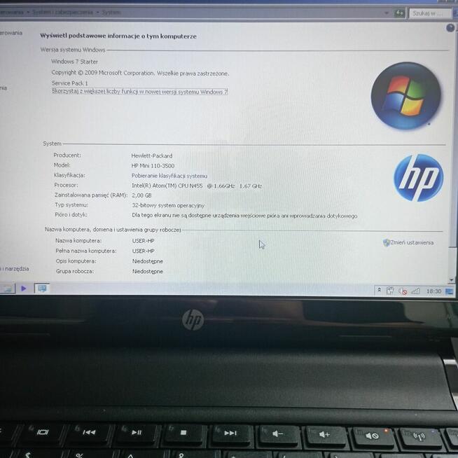 HP mini 110 10 cali