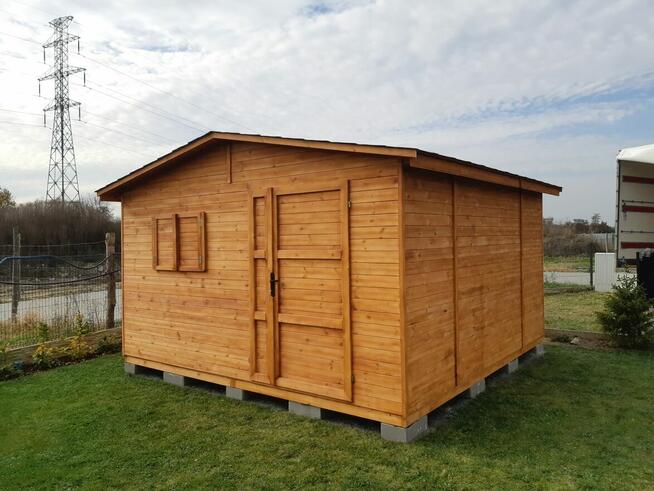 Drewniany domek KUBA na narzędzia. Schowek. Montaż i dowóz.