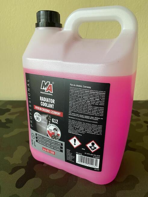 Płyn do chłodnic, chłodniczy MA G12 czerwony VAG 4,5L