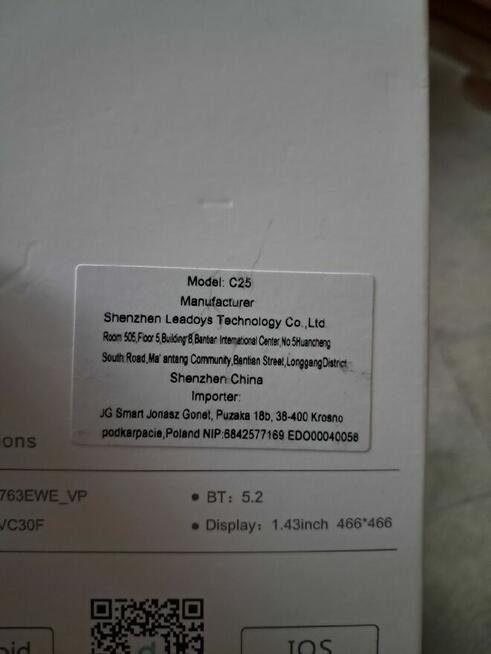 Smartwatch nowy model C25