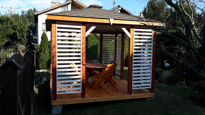 Drewniana altanka ogrodowa ROMA. Montaż i dowóz cała Polska.