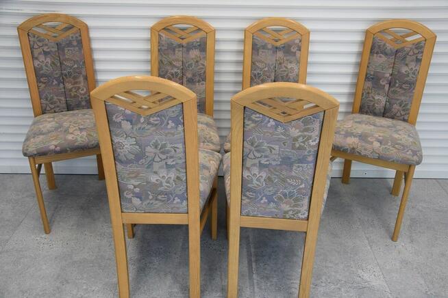 stół rozkładany i 6 krzeseł - komplet jak nowy