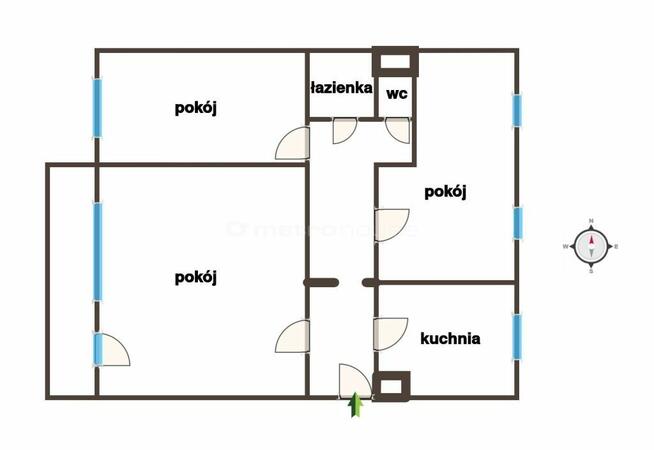 73m  Bugaj 3 bądź 4 pokoje ul. Waltera Janke