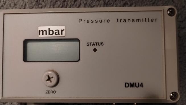 Czujnik ciśnienia manometru DMU-4-500P-VDC +-500Pa uzywany