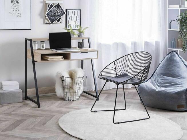 Biurko Jasnobrązowy 100 cm 50 cm ze schowkiem