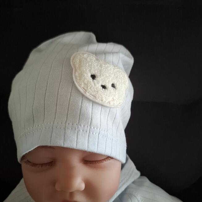 Komplet czapeczka i pajacyk 100% bawełna