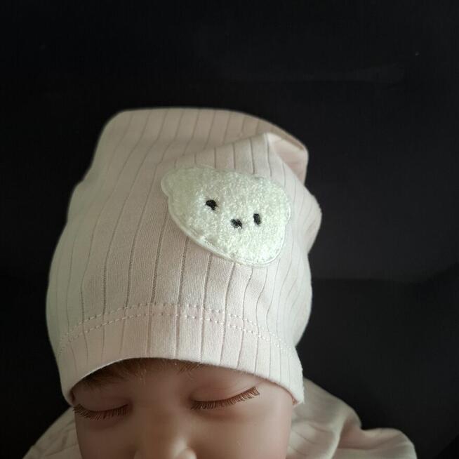 Komplet niemowlęcy czapeczka + pajacyk • 100% bawełna