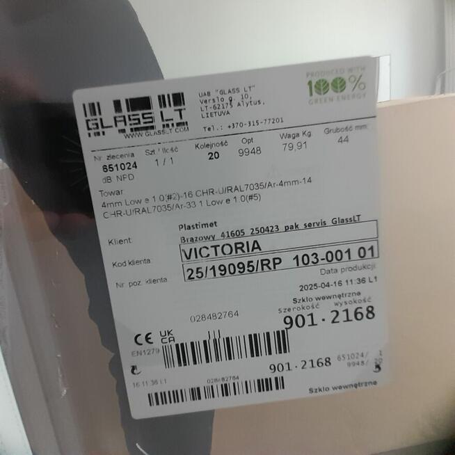 Sprzedam szybe do okna
