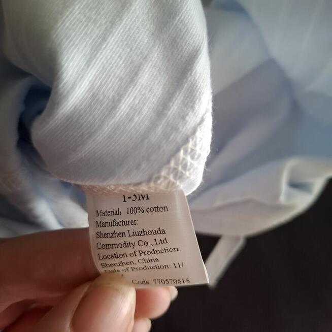 Komplet czapeczka i pajacyk 100% bawełna