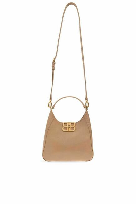 Torebka na ramię beżowa BB Soft typu hobo