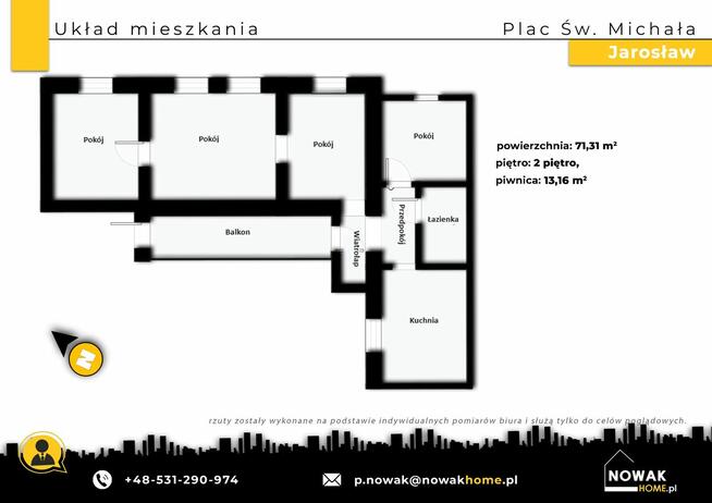 Jarosław – mieszkanie w sercu Rynku| Plac Św. Michałą