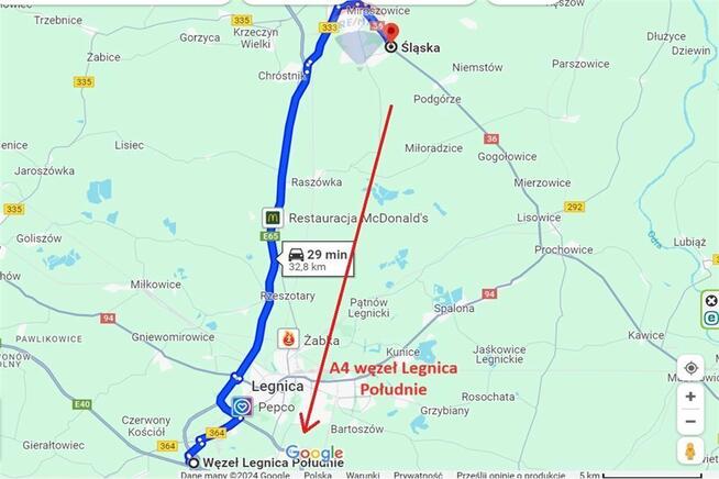 Tereny produkcyjno magazynowo usługowe przy DK 36