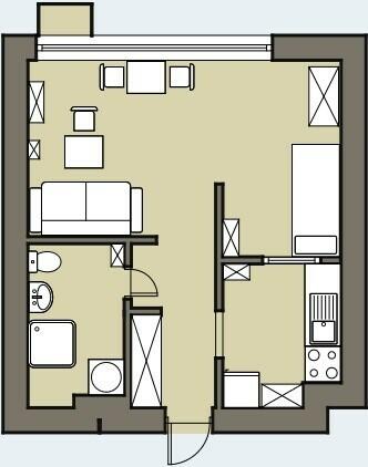 Wynajmę funkcjonalną kawalerkę, Goethego 18