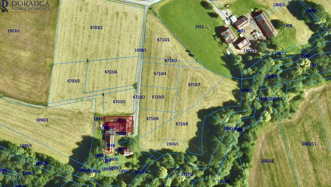 Działka budowlana Frydrychowice gm. Wieprz, Zarzeczna