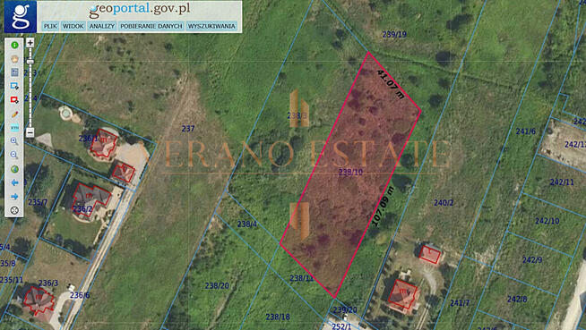 Teren inwestycyjny w Starych Babicach – 4063m2