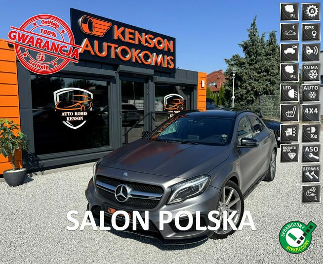 Mercedes GLA 45 AMG Polski Salon, 1-właściciel, Pełny serwis, Bezwypadkowy, 4-Matic, LED