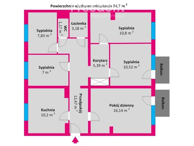 Mieszkanie 5 pokoi Rzeszów ul. Starzyńskiego 2
