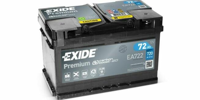 Akumulator 72Ah 720A Exide Premium PRAWY PLUS