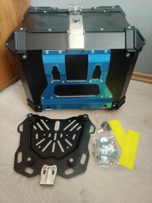 ALUMINIOWY kufer motocyklowy centralny CZARNY 45L uniwersaln